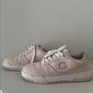 Coach Pink and Cream Soho sneakers